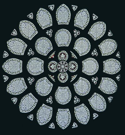 Rose Window by German School